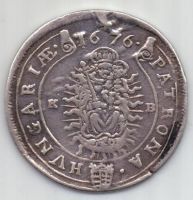 15 крейцеров 1676 г. Венгрия. Австрия