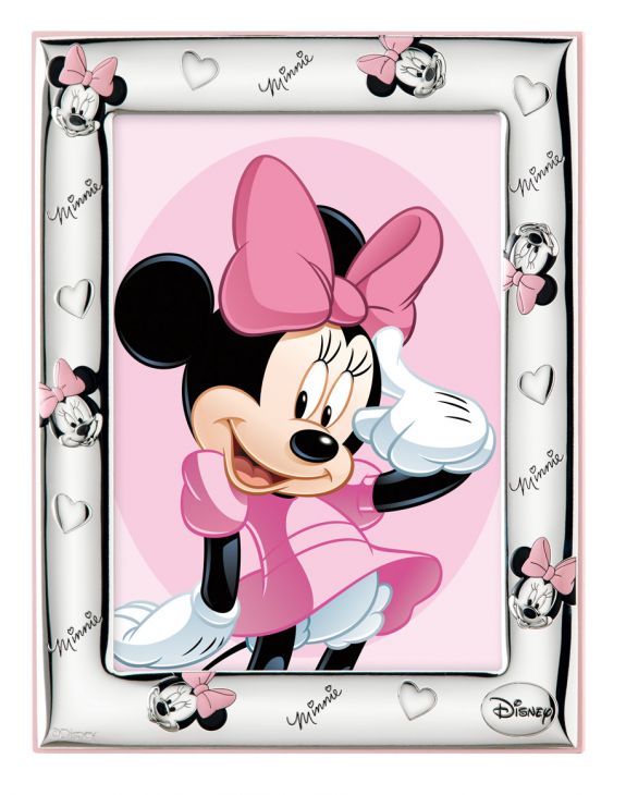 Детская серебряная фоторамка Disney, для фото размером 9*13 см (Италия)