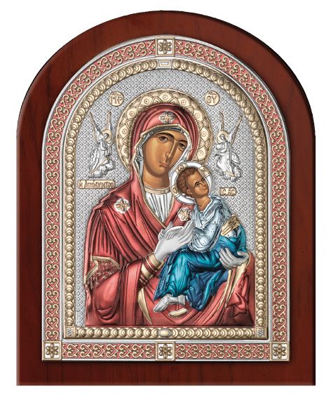 Серебряная икона Божья Матерь Амолинта (Благая) (Италия, эксклюзивная рамка)