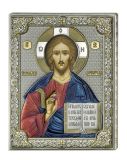 Серебряная икона Иисуса Христа Спасителя (листовое серебро, Valenti & Co, Италия)