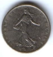 1/2 франка 1965 г. Франция