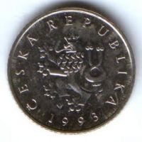 1 крона 1993 г. Чехия