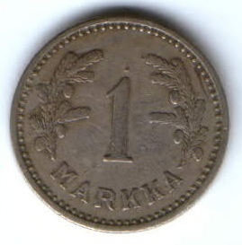 1 марка 1928 г. Финляндия