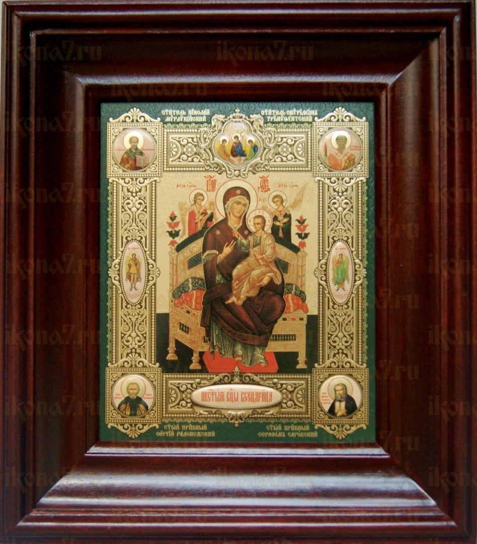 Всецарица (21х24), простой киот