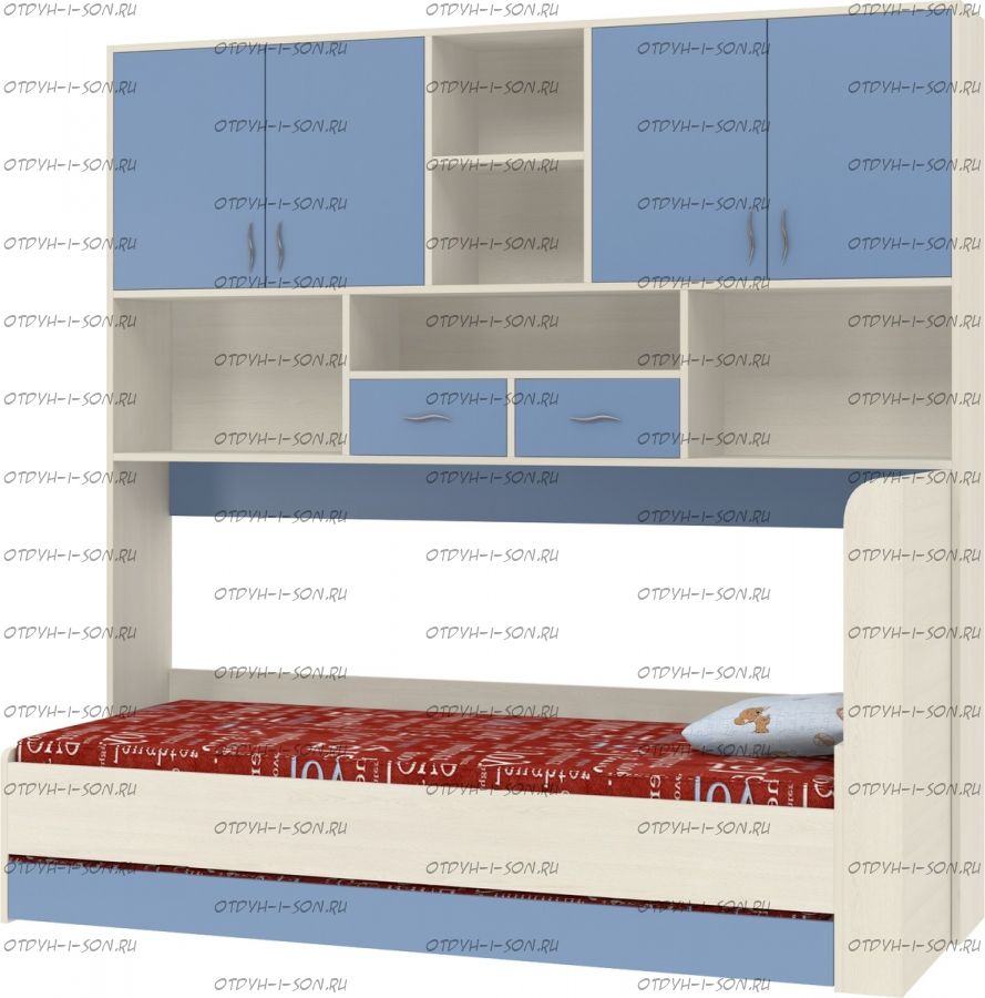 Кровать с антресолью Дельта 21.03 (80Х190)