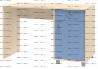 Стол письменный Дельта-15/1 (120х62х77)