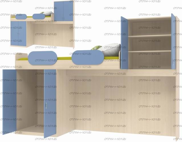 Кровать-чердак Дельта-18.04