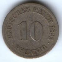 10 пфеннигов 1893 г. J Германия