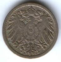 5 пфеннигов 1898 г. D Германия