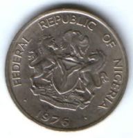 10 кобо 1976 г. Нигерия