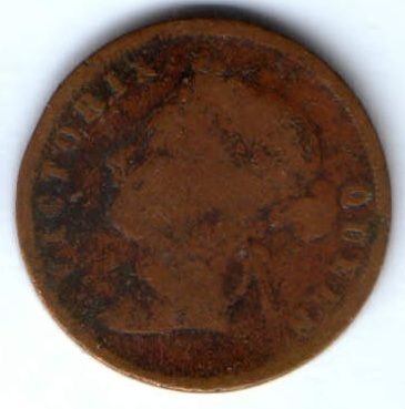 1 цент 1891 г. Стрейтс Сетлментс