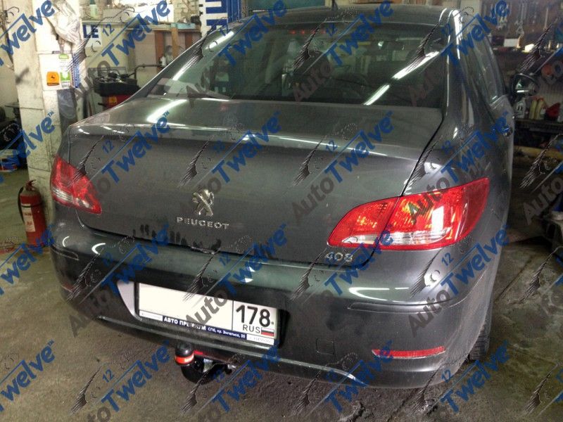 Фаркоп BOSAL-ORIS на Peugeot 408 2012- без выреза в бампере. Тип шара: A. Нагрузки: 1500/50 кг (без электрики в комплекте) - 2557-A Bosal