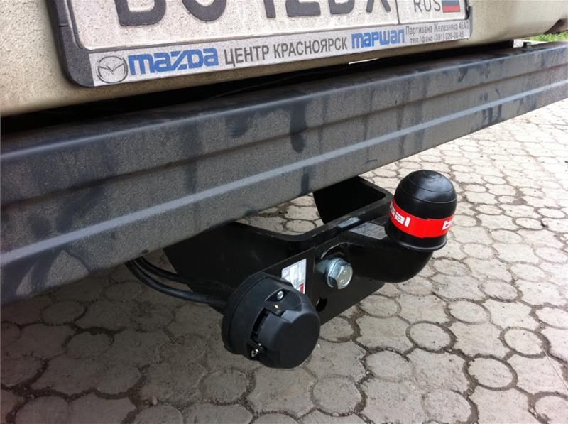 Фаркоп BOSAL-ORIS Ford Ranger 2007-2011, Mazda BT50 2006-2011 без выреза в бампере. Тип шара: F. Нагрузки: 2000/100 кг - 3958-F Bosal