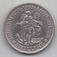 1 шиллинг 1932 г. ЮАР. Великобритания