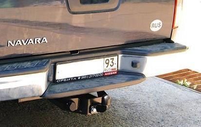 Фаркоп BOSAL-ORIS Nissan Navara бампер со ступенькой 2005- без выреза в бампере. Тип шара: F. Нагрузки: 2000/100 кг - 4360-F Bosal