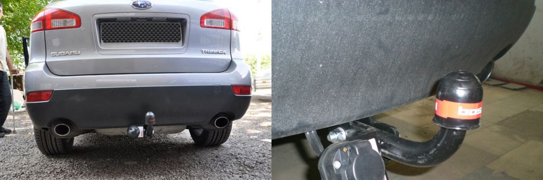 Фаркоп BOSAL-ORIS Subaru Tribeca 2008-2013 без выреза в бампере. Тип шара: A. Нагрузки: 1500/75 кг