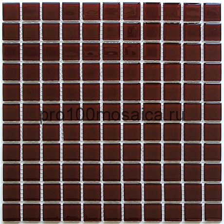 Deep brown стекло 25*25. Мозаика серия CRYSTAL, размер, мм: 300*300 (BONAPARTE)