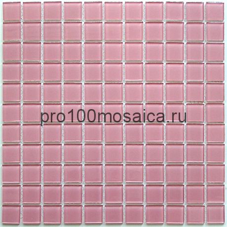 Pink glass стекло 25*25. Мозаика серия CRYSTAL, размер, мм: 300*300 (BONAPARTE)