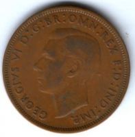 1 пенни 1948 г. Великобритания