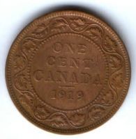 1 цент 1919 г. Канада