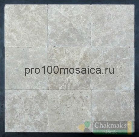 Плитка из мрамора EMPERADOR LIGHT TUMBLED 100х100х10 мм (Имперадор Лайт) (CHAKMAKS)