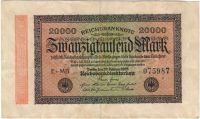 20000 марок 1923 г. Германия