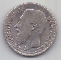 1 франк 1886 г. Бельгия