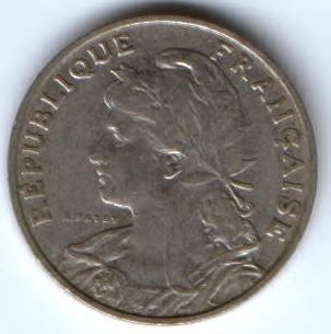 25 сантимов 1903 г. Франция