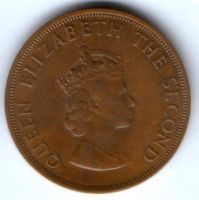 1/12 шиллинга 1960 г. Джерси  300 лет династии