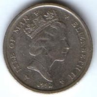 10 пенсов 1992 г. Остров Мэн
