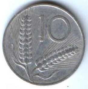 10 лир 1954 г. Италия