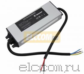 Источник питания 110-220V AC/12V DC, 6А, 72W с проводами, влагозащищенный (IP67)