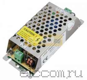 Источник питания 220V AC/12V DC, 2A, 24W с разъёмами под винт, без влагозащиты (IP23)