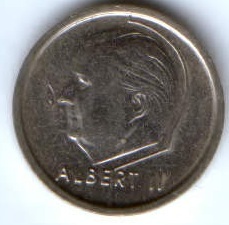 1 франк 1994 г. Бельгия
