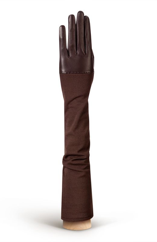 Коричневые длинные перчатки ELEGANZZA GR00119119