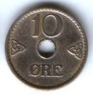 10 эре 1949 г. Норвегия