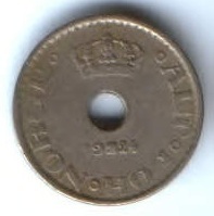 10 эре 1924 г. Норвегия