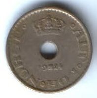 10 эре 1924 г. Норвегия
