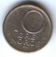 10 эре 1987 г. Норвегия
