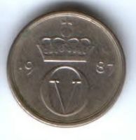 10 эре 1987 г. Норвегия
