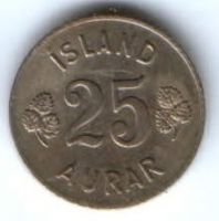 25 аурар 1967 г. Исландия