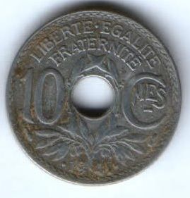 10 сантимов 1941 г. Франция