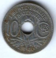 10 сантимов 1941 г. Франция
