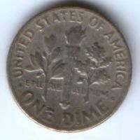 1 дайм 1966 г. США
