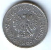 10 грошей 1969 г. Польша