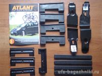 Багажник на крышу Nissan Teana, Атлант, с крыловидными аэродугами