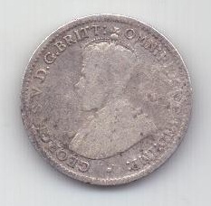 3 пенса 1915 г. редкий год. Австралия