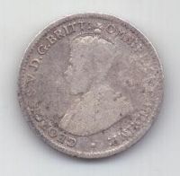 3 пенса 1915 г. редкий год. Австралия