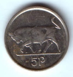 5 пенсов 1993 г. Ирландия