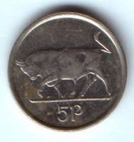 5 пенсов 1993 г. Ирландия